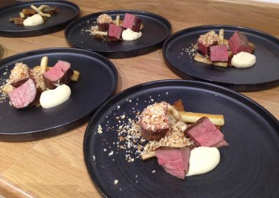 Food from the chef's table